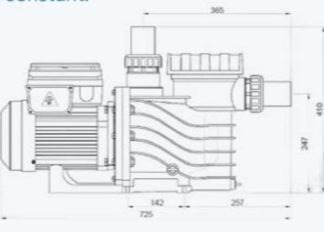 2023 EAKP100 1HP Pompy basenowe do basenu