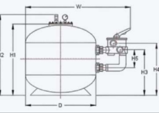 SS400 Zbiornik filtrów piaskowych do basenów