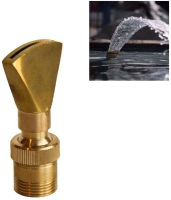 1 "W pełni mosiężny regulowany kierunek wentylatora Dysza fontanny wody Jet Water Pond Sprilker