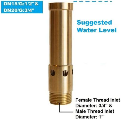 7.3 - 43psi 1/2 "DN15 Mosiężna dysza z bąbelkiem