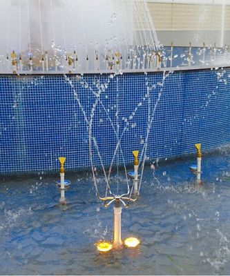 Mosiądz chromowany piruet dysza fontannowa fontanna głowica natryskowa dysze fontannowe