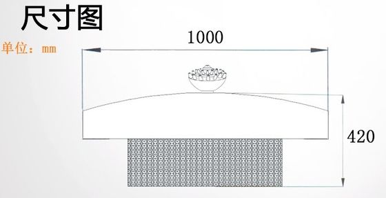 6m High Spray 1000mm SS304 Floating Musical Fountain Project