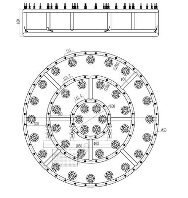 Dekoracyjny projekt muzycznej fontanny ze stali nierdzewnej 2M