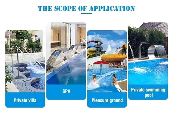 Akcesoria do basenów Strumień wodospadu ze stali nierdzewnej ISO9001