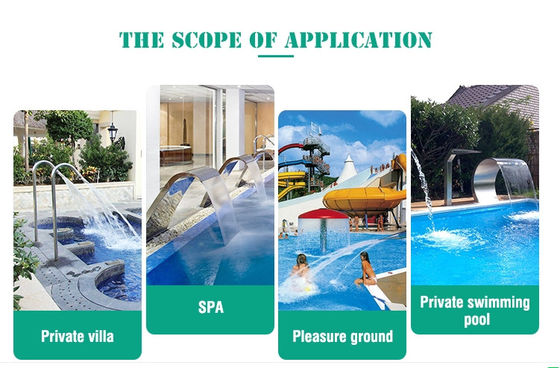 Spa Pool BV SASO Wodospad ze stali nierdzewnej