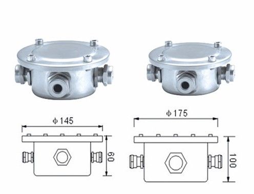 Stal nierdzewna Dia 145mm 175mm Wodoodporna skrzynka przyłączeniowa Ip68