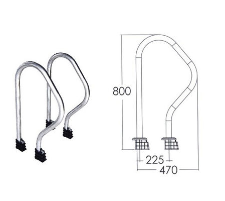 Kołnierzowe szyny schodowe ze stali nierdzewnej 1,0 mm