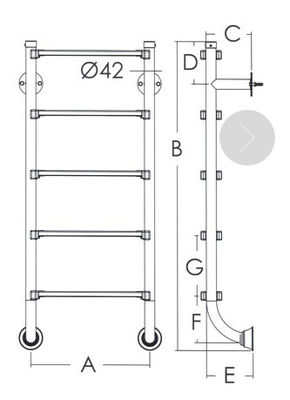 3 stopnie 1,2 mm drabina basenowa ze stali nierdzewnej 316