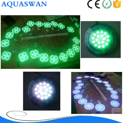 4 przewody 230mm RGB 12W IP68 12v Oświetlenie basenowe