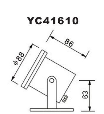 SS304 12V 3W Wodoodporne podwodne światła LED