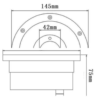 50000 godzin 145 mm 12 V 9 W podwodne światła fontannowe