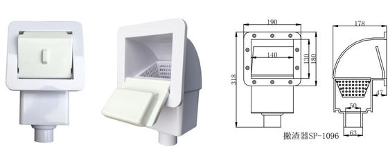 Biały inteligentny odpieniacz ścienny 1,5 "do basenu