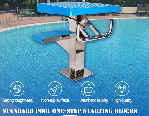 2-stopniowy blok startowy do basenu 500 mm ze stali nierdzewnej