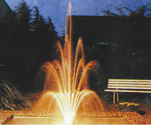 1 "mosiężne regulowane 3-warstwowe dysze fontannowe