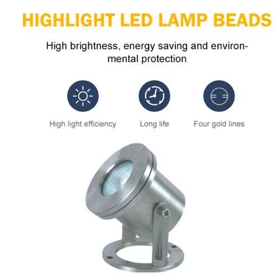 RGB SS304 12V 3W Wodoodporne podwodne światła LED