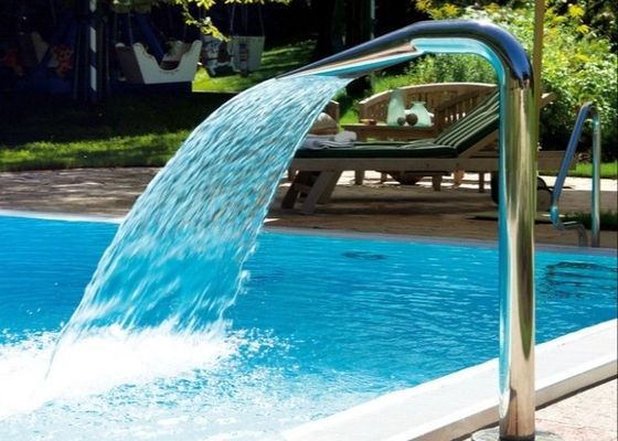 Akcesoria do fontann basenowych 600 mm Strumień wodospadu ze stali nierdzewnej