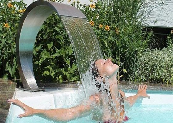 Akcesoria do fontann basenowych 600 mm Strumień wodospadu ze stali nierdzewnej