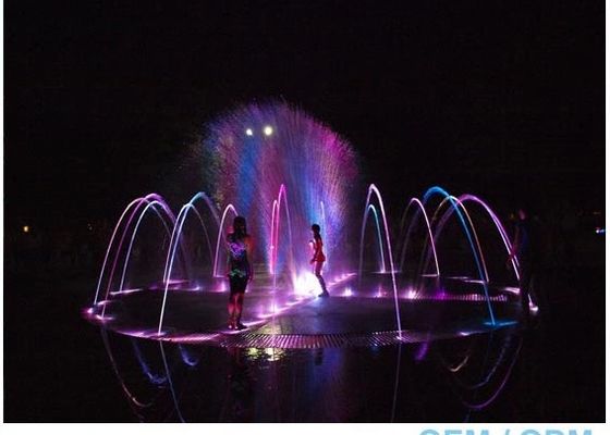 Kolorowe Laminar 1m Water Dancing Jumping Fountain Jets