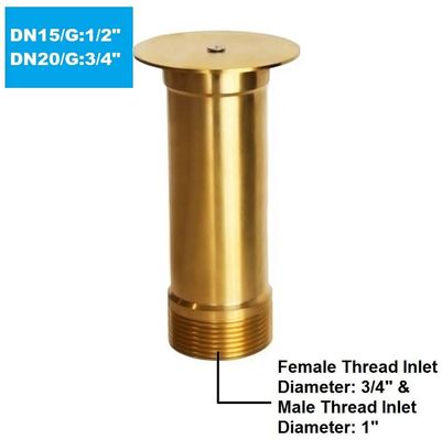DN15 1/2 "w pełni mosiężna dysza fontanny wodnej