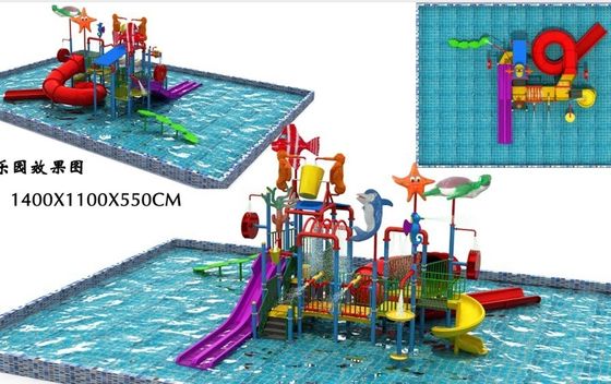 Dostosowany sprzęt do parku wodnego z włókna szklanego Butterfly Water Slide