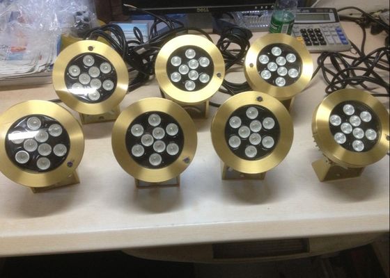 DMX512 Mosiądz 2700K 6W Podwodne oświetlenie basenowe RGB LED
