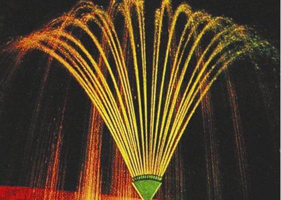 Mosiężne dysze do fontanny chromowanej Phoenix Tale Dancing Jet