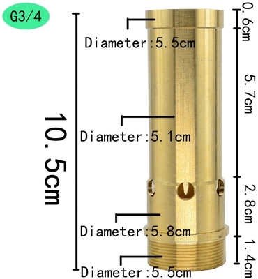 Dysza fontannowa 3/4 "DN20 Bubbler 66 gpm Przepływ wody